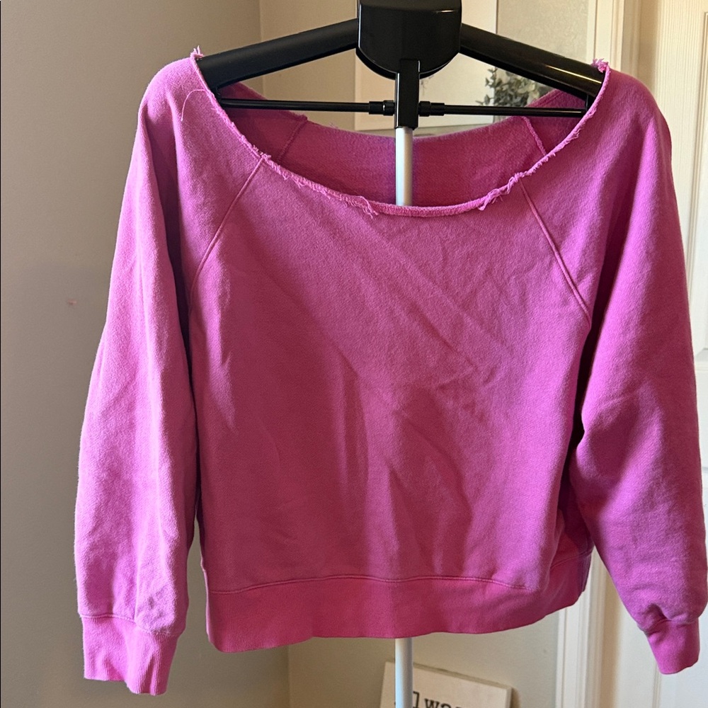 PINK Victoria's Secret Hot Pink Fleece Top